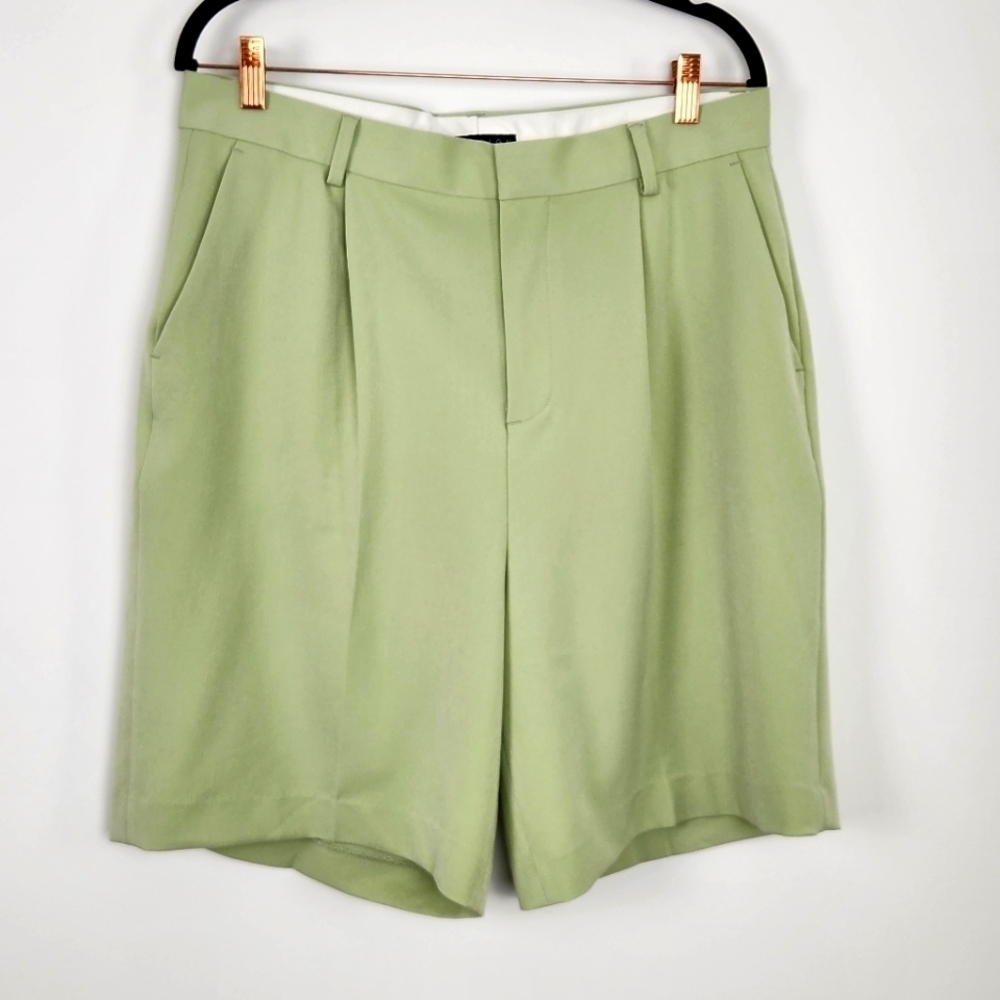 ASOS DESIGN Men's Size W34" Mint Green Cropped Bermuda Shorts Inseam 8" F10156 - Picture 4 of 11